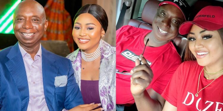 “I am happy to be your husband” – Ned Nwoko says as he appreciates Regina Daniels for the surprise birthday party she organized.