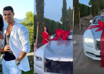 Cristiano Ronaldo’s girlfriend Georgina gifts him a Rolls Royce (Video)