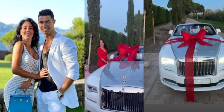 Cristiano Ronaldo’s girlfriend Georgina gifts him a Rolls Royce (Video)