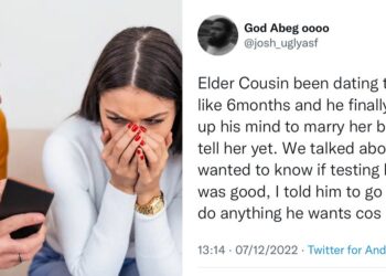 Nigerian lady fails her Boyfriend’s test to ascertain her faithfulness before proposing to her