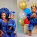Tobi Bakre reveals his son’s face as he celebrates his first birthday.