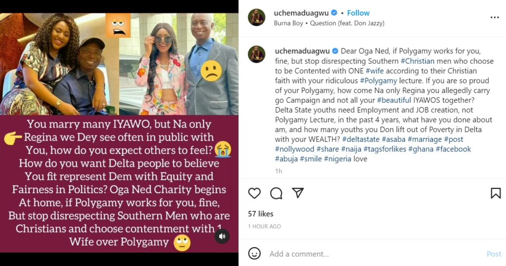 Uche Maduagwu tackles