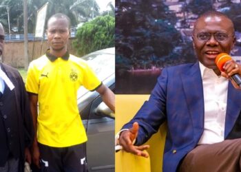 Nigerian Man from Delta state claims his mother told him Jide Sanwo-Olu is his biological father.