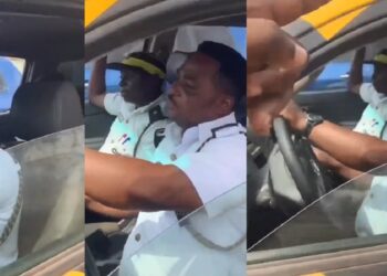 Drama ensues as man confronts vehicle inspection officer for driving without seatbelt (Video)
