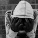 Man cries