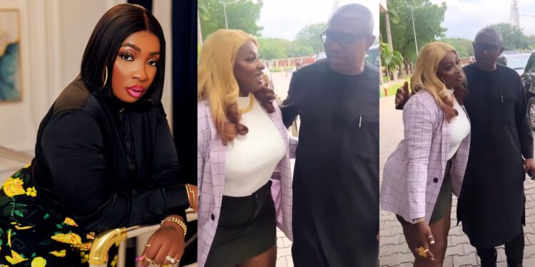 “My wig is N750k” – Actress, Anita Joseph reveals cost of wig she rocked to meet Peter Obi (video)