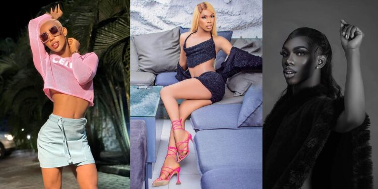 “To born boy sef dey fear me” – Netizens react as James Brown flaunts his curves in semi-nude photos