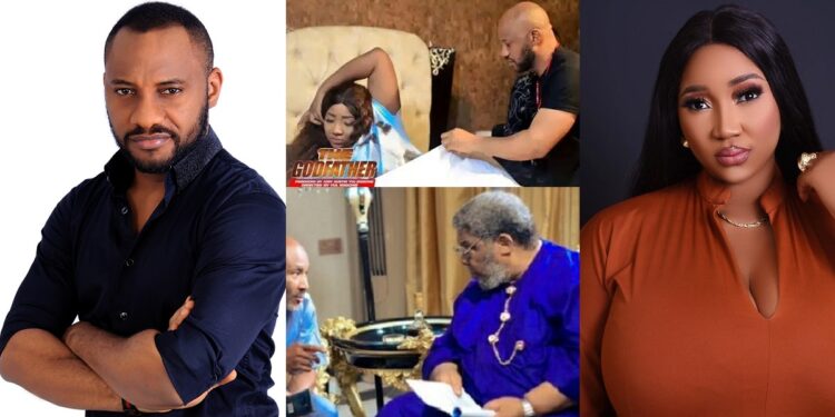 Actress, Judy Austin shares moments with Pete Edochie, husband on movie set, Yul reacts