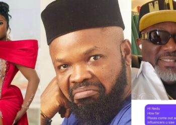 Chat between Instagram comedian, Nons Miraj and OAP Nedu surfaces amid accusations of an affair with Dino Melaye (Screenshots)