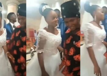 Wedding guest captured