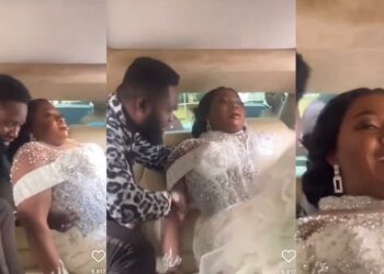 bride struggles