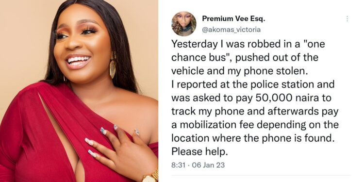 Lawyer who survived a ‘one-chance’ robbery shares her experience with police officers that charged her for mobilization.