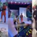 “Is she God?” – Mixed reactions trail bride’s reaction to spotting Mercy Johnson and husband at her wedding (video)