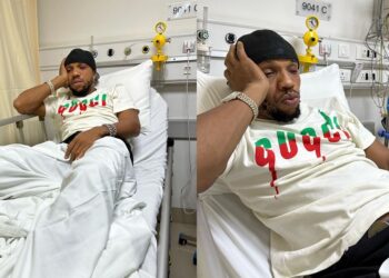 Charles Okocha survives ghastly car accident.