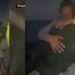 Emotional moment man lost at sea for hours is found by his family while searching for him by boat (video)