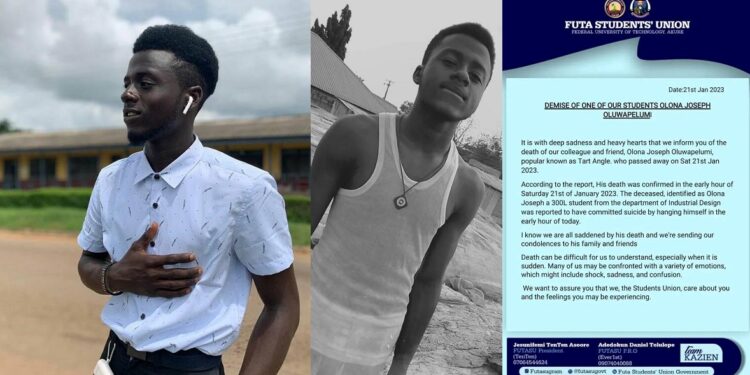 300-level Industrial Design student commits suicide in FUTA, Ondo state