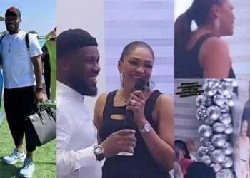 Video from the 25th wedding anniversary celebration of football legend Jay-Jay Okocha and his wife, Nkechi (Watch)