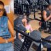 Scary moment comedian KieKie fell off a treadmill during Gym session (Video)