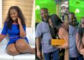 “Why are you jubilating for drink, he just lost his son” – Netizens berate Luchy Donalds for her post on her condolence visit to Apama