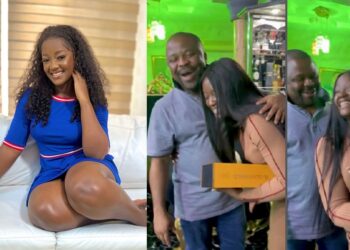 “Why are you jubilating for drink, he just lost his son” – Netizens berate Luchy Donalds for her post on her condolence visit to Apama