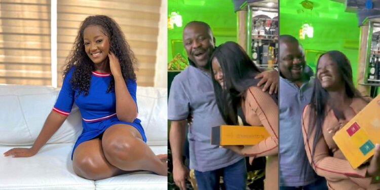 “Why are you jubilating for drink, he just lost his son” – Netizens berate Luchy Donalds for her post on her condolence visit to Apama