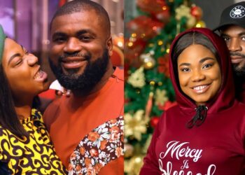 Fans reacts as gospel singer, Mercy Chinwo shares chat with husband,  Pastor Blessed (Screenshot)