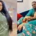 “This one follow for love too?” – Netizens reacts as chat between actress Nkechi Blessing and younger lover goes viral (Screenshot)