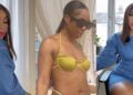 “Shyness and lack of body confidence always stopped me” – Media personality, Maria Okan says as she wears bikini for the first time in public (Video)