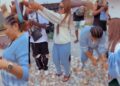Heartwarming moment Regina Daniels and siblings made money rain on their mother on her birthday (Video)