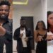 “Investor don marry?” – Fans reacts as comedian Sabinus and partner are spotted wearing wedding bands in loved-up video (Watch)