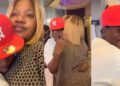 “At least respect her husband” – Video of comedian Sydney Talker holding Toyin Abraham ‘inappropriately’ sparks outrage (Watch)