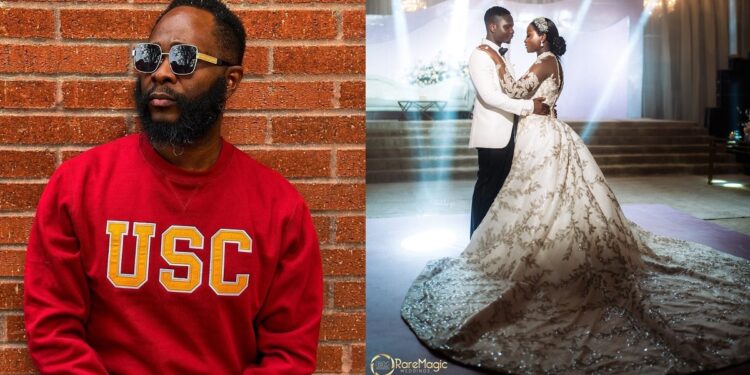 Love Doctor, Joro Olumofin, celebrates newly wed couple who met on his dating platform