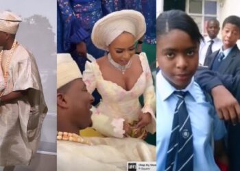 Secondary school sweethearts finally tie the knot after dating for 19 years (Video)
