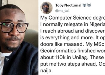 “The computer science degree relegated here, opened ways for me abroad” – Nigerian man expresses gratitude after relocation.