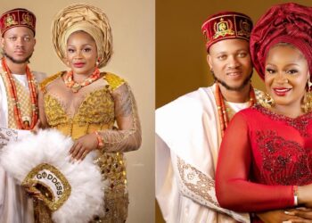 “The right person is out there. He will find you when you ain’t even searching” – Actress Uche Ogbodo encourages single mums as she celebrates her traditional wedding.