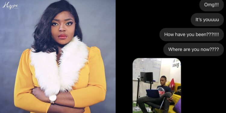 Amazing moment a lady reconnected with her secondary school crush on Instagram.
