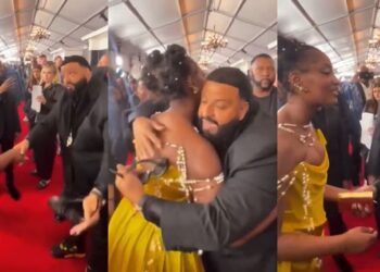 ‘I’m your biggest fan” – DJ Khaled gushes as he meets Tems (Video)
