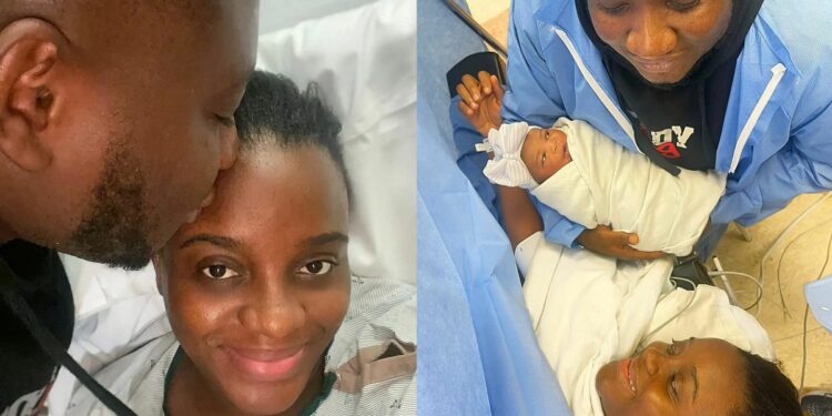 Comedian, Ajebo and wife welcomes baby girl (photos)