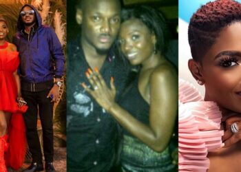 Annie Idibia celebrates