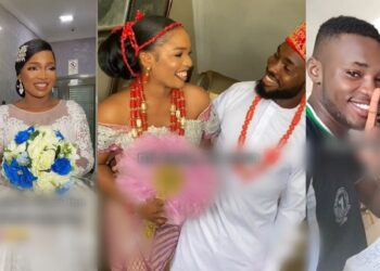 Nigerian lady marries man who was her reading partner in school, their glow-up wow netizens (Video)