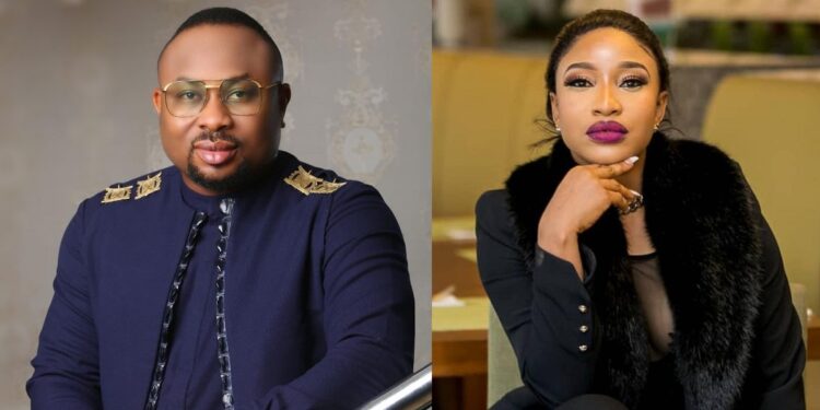 “You and your siblings are m…” – Olakunle Churchill claps back at ex-wife, Tonto Dikeh’s fan who trolled him