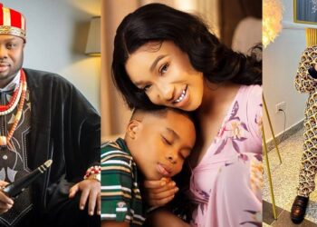 “My flesh and blood, I miss you greatly” – Olakunle Churchill pens emotional note to son with Tonto Dikeh on 7th birthday