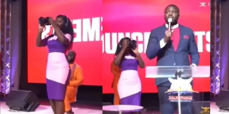 Man proposes to church videographer as she works during service (Video)
