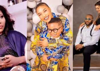 “Attention seeker, let the boy be” – Actress, Doris Ogala drags Tonto Dikeh’s ex-husband, Churchill and wife Rosy over his birthday message to son