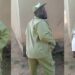 “Nysc t-shirt looks like a crop top on your body” – Corps members poke fun at their colleague over his uniform