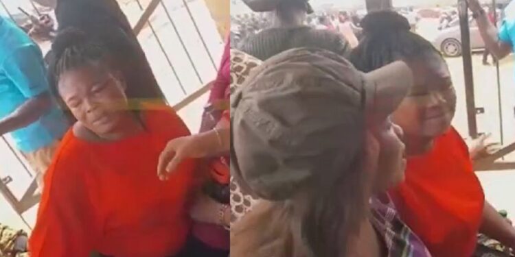 Woman cries profusely after mistakenly voting for APC (Video)