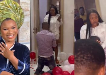 Actress, Debbie Shokoya finally breaks silence on her countenance in proposal video