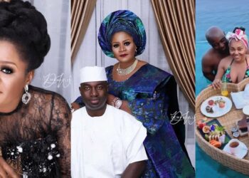 “What more can I ask for?” – Kazim Adeoti’s first wife, Funsho breaks silence as he vacations with actress Mercy Aigbe in Maldives
