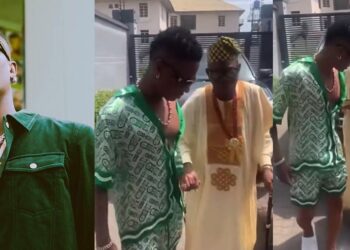 Rare video of singer Wizkid with his father melts hearts (Video)