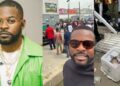 #NigeriaDecides: Rapper Falz, others reportedly attacked by hoodlums at a polling unit in Lagos (Video)